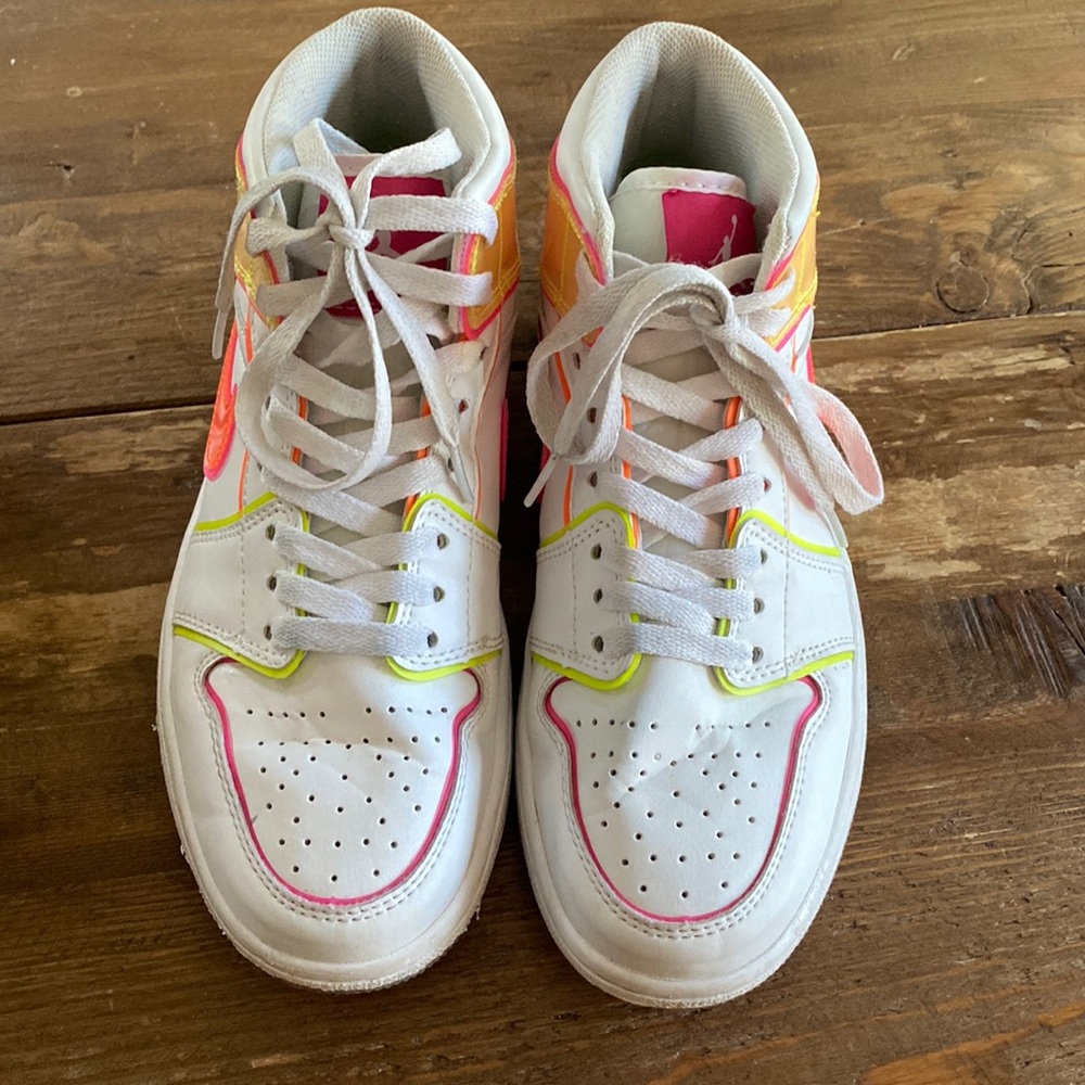 Nike Air Jordan’s w/neon colors
